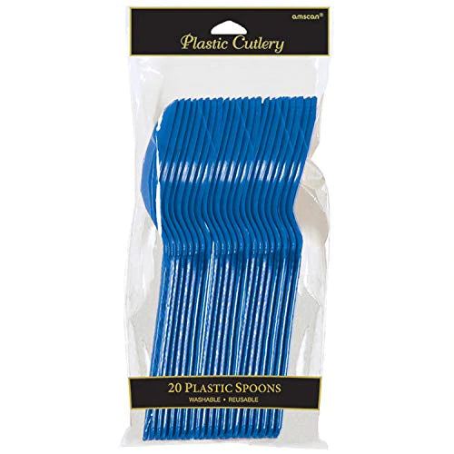 Plastskedar 10-pack royal blue